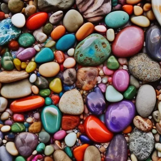 Prompt: One who journeys into the self will find there everything- the pebbles, stones, and gems of life.
