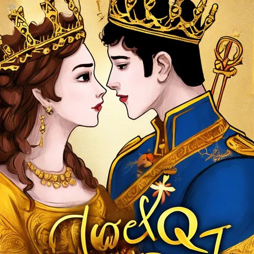 Prompt: King and queen love story
