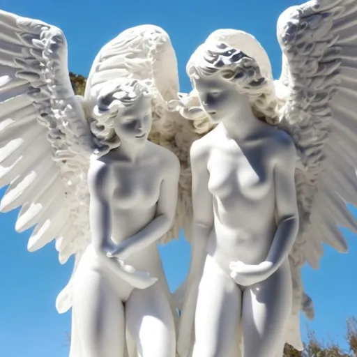 Prompt: white angels