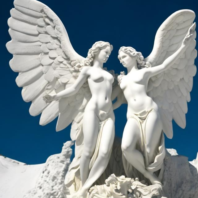 Prompt: white angels