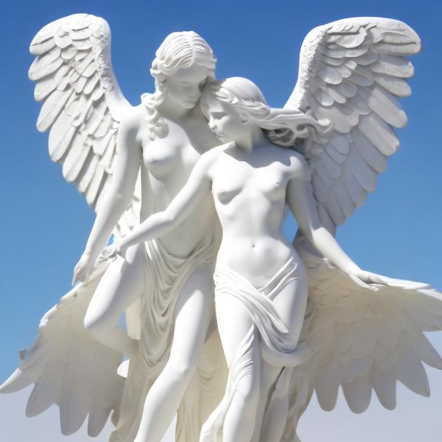 Prompt: white angels