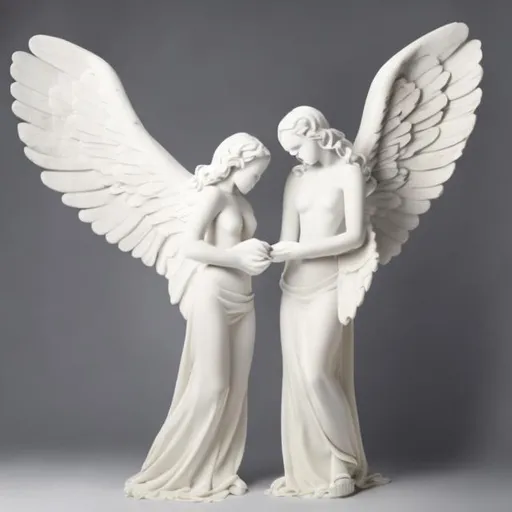 Prompt: white angels