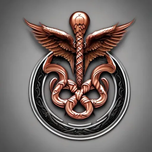 Prompt: Desing a logo for Vally Siniyatran's name first letters, use caduceus in it