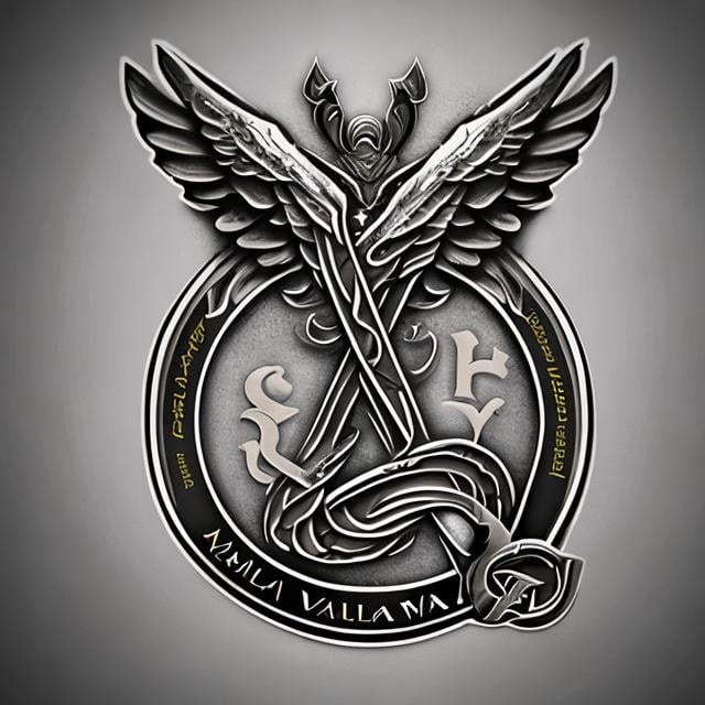 Prompt: Desing a logo for Vally Siniyatran's name first letters, use caduceus in it