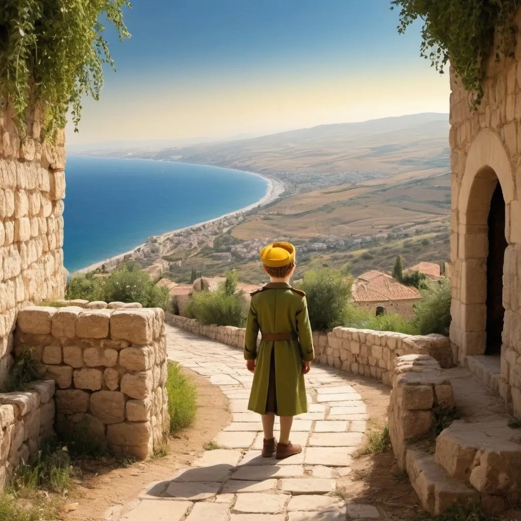 Prompt: Weaving a tale that blends the charm of the Little Prince with the historical setting of Galilee is a delightful idea. Here's a possible story: