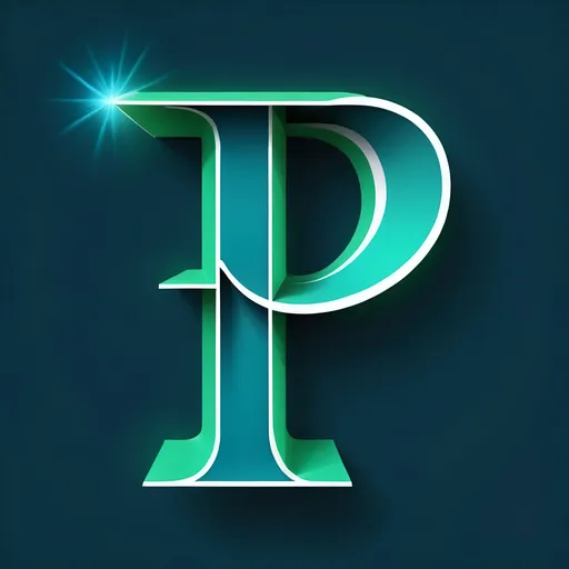Prompt: In another dimension, basketball, volleyball, badminton, table tennis and other sports are added to the background of the blue-green English letter P that moves faster than light speed.