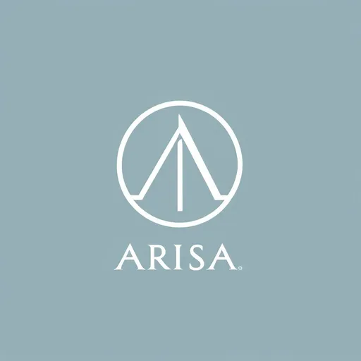 Prompt: (Logo Design), name (Arisa), simple and conceptual, modern and clean aesthetics, minimalist style, bold typography, balanced composition, focused on elegance, soothing color palette, perhaps soft blues and whites, crisp lines, sophisticated appeal, suitable for branding, HD quality.