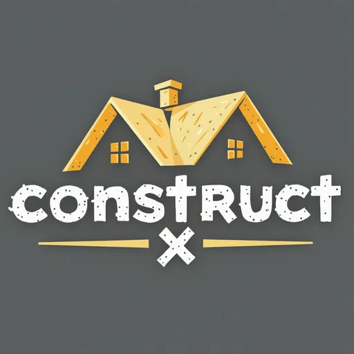 Prompt: business logo for Construct X 
for contracting, renovations 
