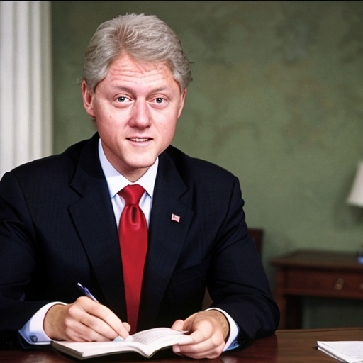 Prompt: bill clinton
