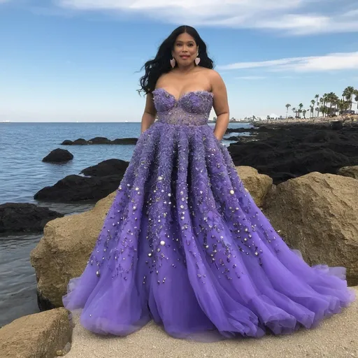 Prompt: Ursula from the Little Mermaid  wearing Valentino