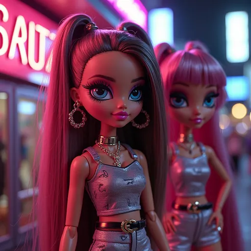 Prompt: Bratz wearing Gucci