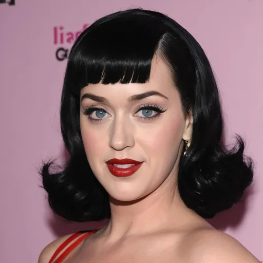 Prompt: Katy Perry as Betty Page