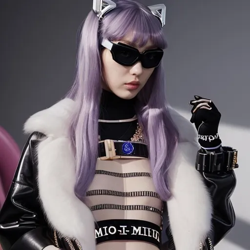 Prompt: Miu Miu cyber look