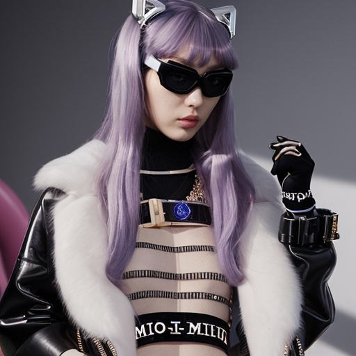 Prompt: Miu Miu cyber look