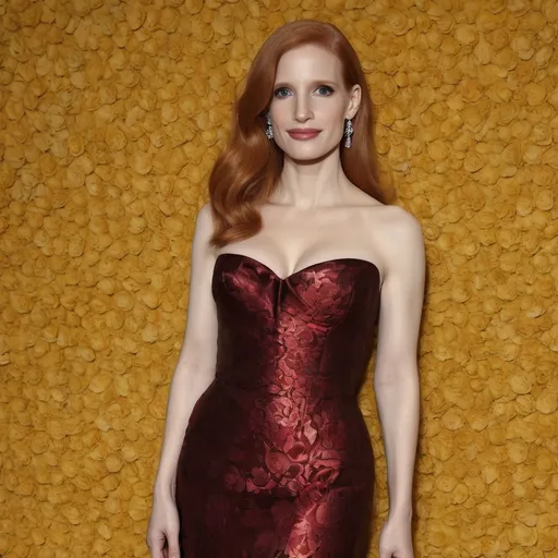 Prompt: Jessica Chastain wearing Prada