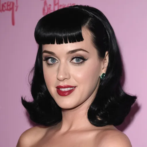 Prompt: Katy Perry as Betty Page