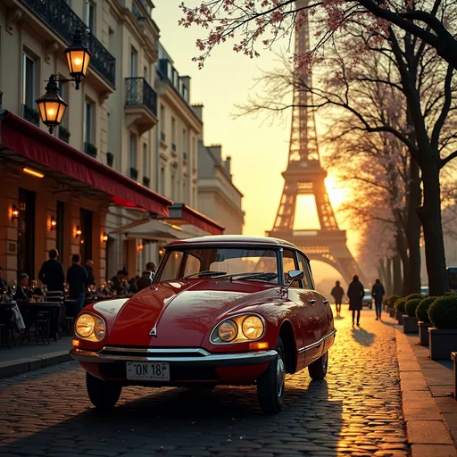 Prompt: Citroen Ds in Paris 