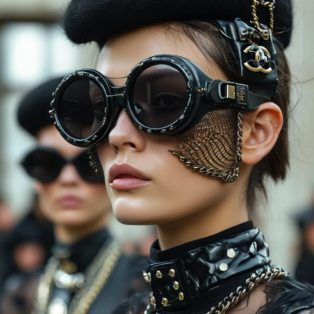 Prompt: Chanel cyber punk look