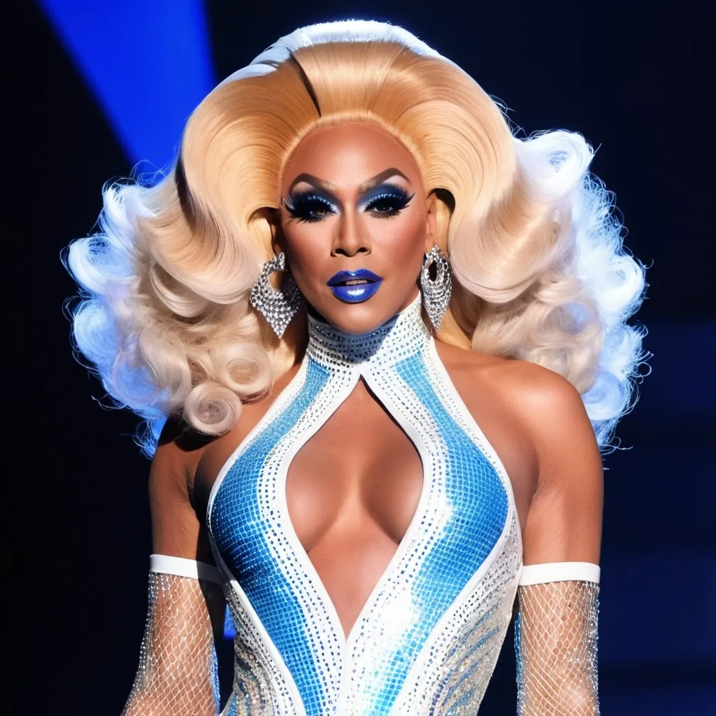 Prompt: Beyoncé as a Drag Queen wearing Mugler