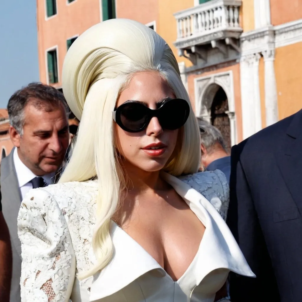 Prompt: Lady Gaga in Venice