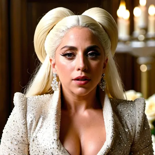 Prompt: Lady Gaga as in a Bridgerton episode