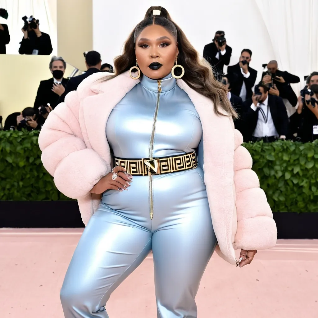 Prompt: Lizzo wearing Fendi look