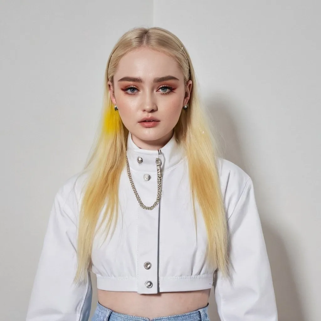 Prompt: Kim Petras wearing Fay