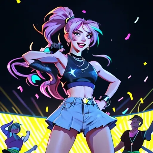 Prompt: Britney Spears 1998 look 