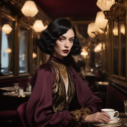 Prompt: Rossi De Palma wearing Gucci