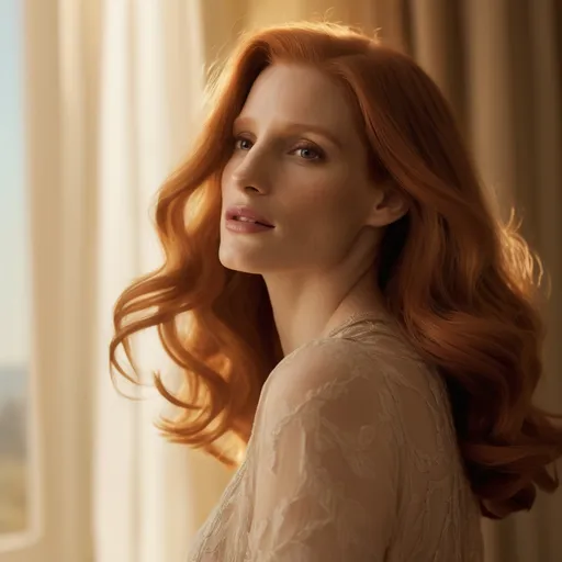 Prompt: Jessica Chastain hair 