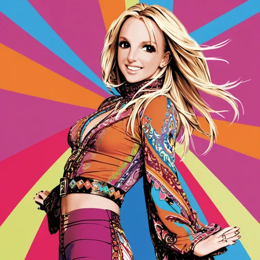 Prompt: Britney Spears wears Etro 