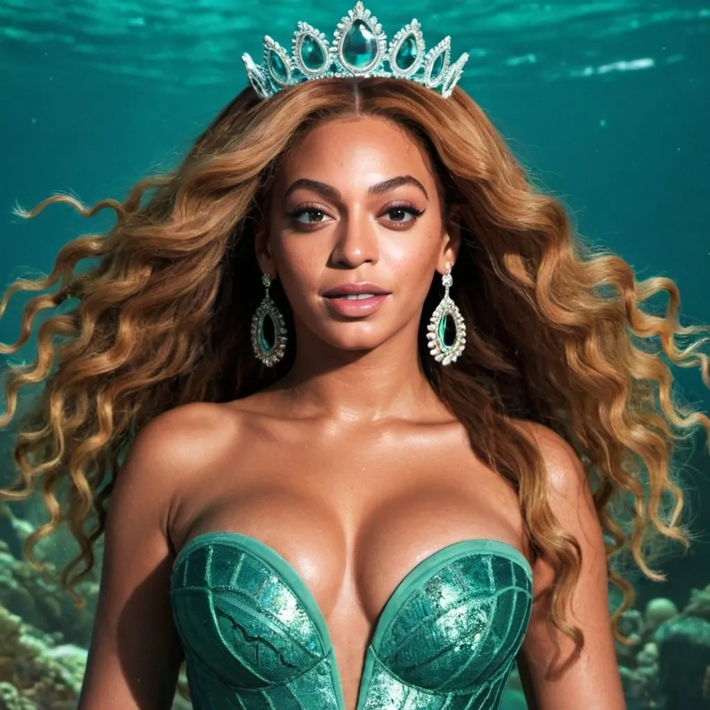 Prompt: Beyoncé as Ariel