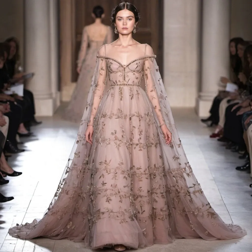 Prompt: Valentino dress but make it Bridgerton 