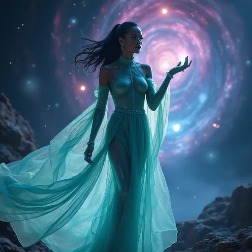 Prompt: Rihanna alien