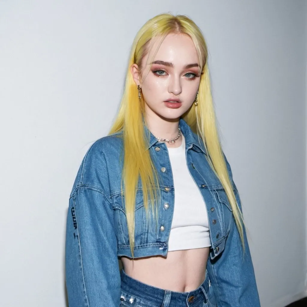 Prompt: Kim Petras wearing Vetements 