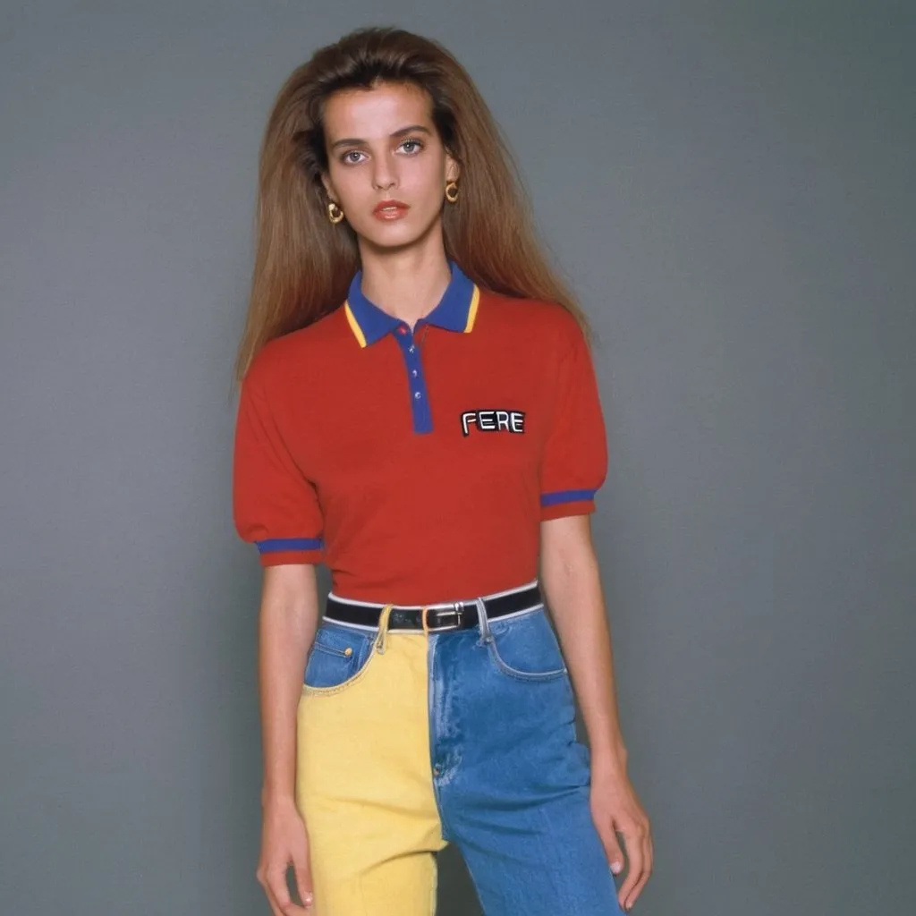 Prompt: Ferrè 90s look