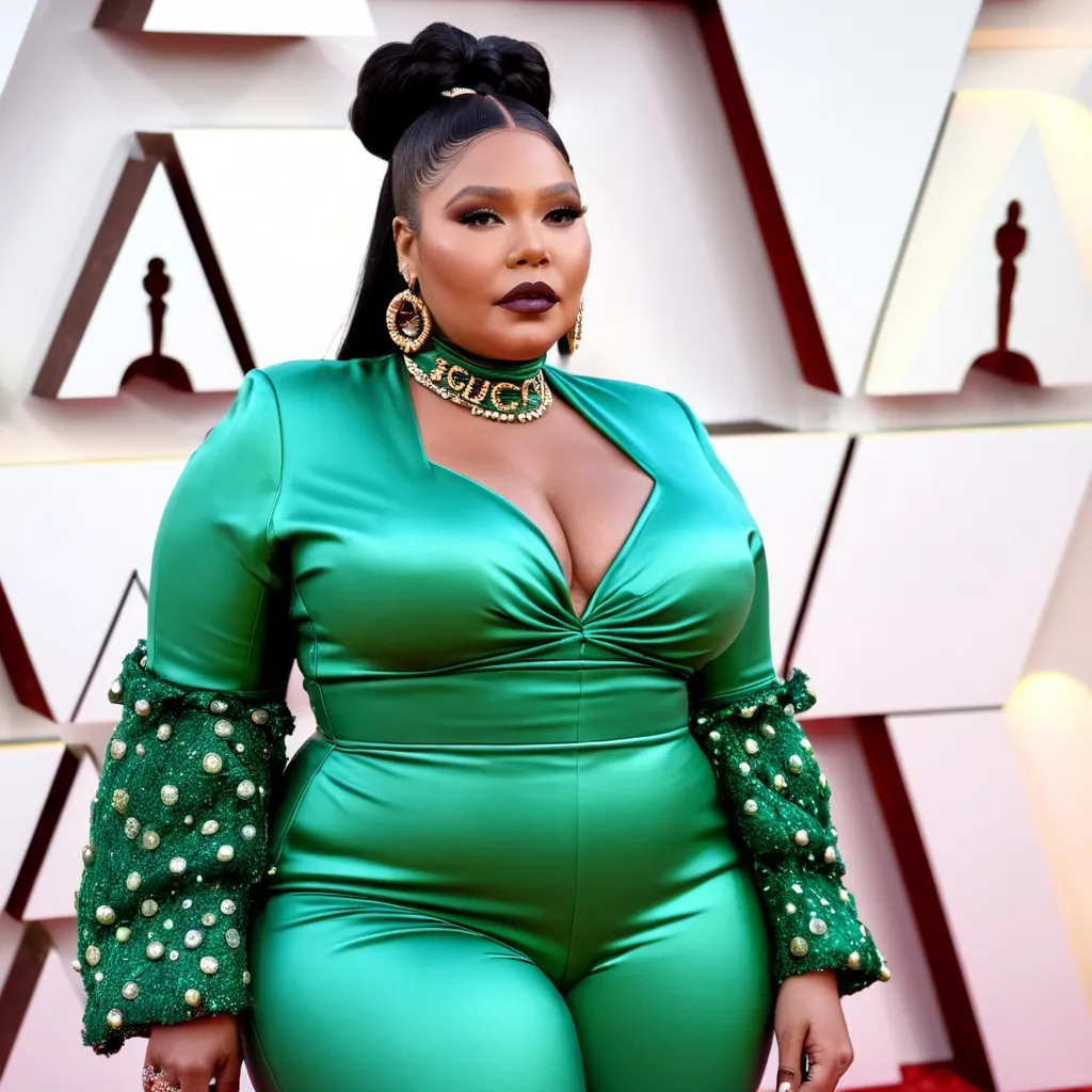 Lizzo wearing Gucci look