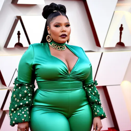 Prompt: Lizzo wearing Gucci look 