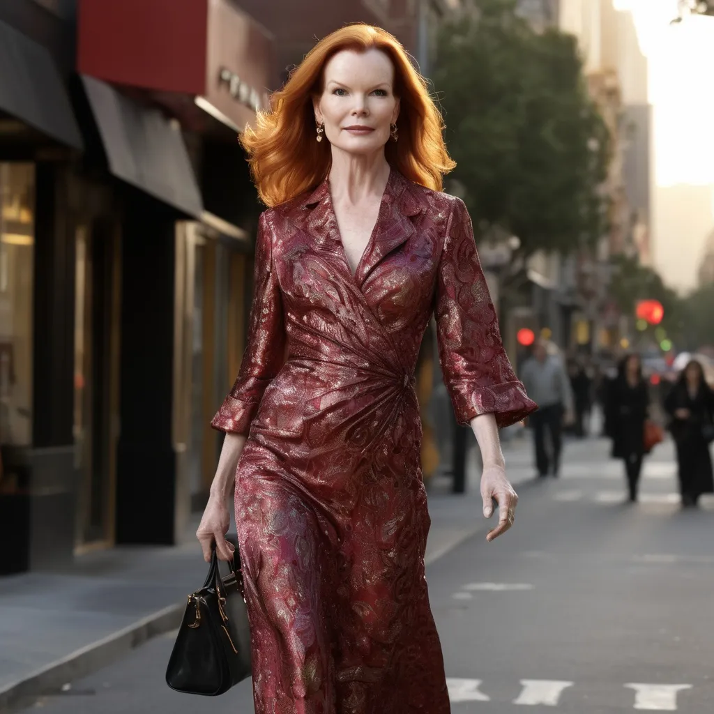 Prompt: Marcia Cross wearing Prada
