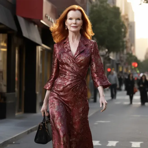 Prompt: Marcia Cross wearing Prada