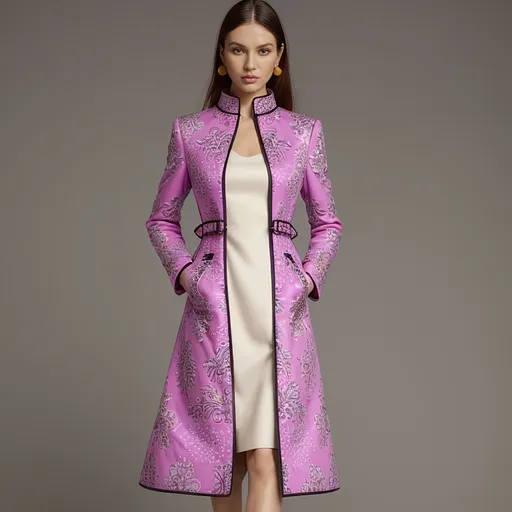 Prompt: Pucci coat dress