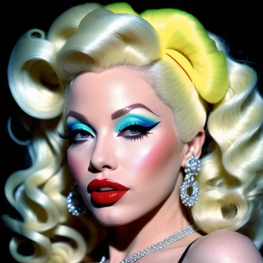 Prompt: Hyper realistic Amanda Lepore wearing a very accurated and hyper realistic look as rave dancer in the 1990s in Madrid 3d quality 64k Hd