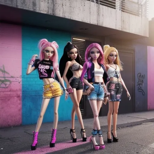 Prompt: Bratz dolls 