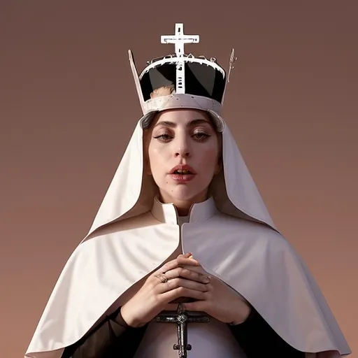 Prompt: Lady Gaga as the new Pope
