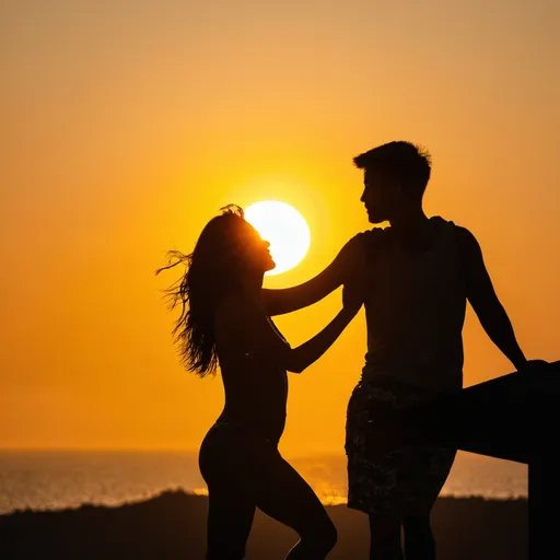 Prompt: Lovers on the sun 