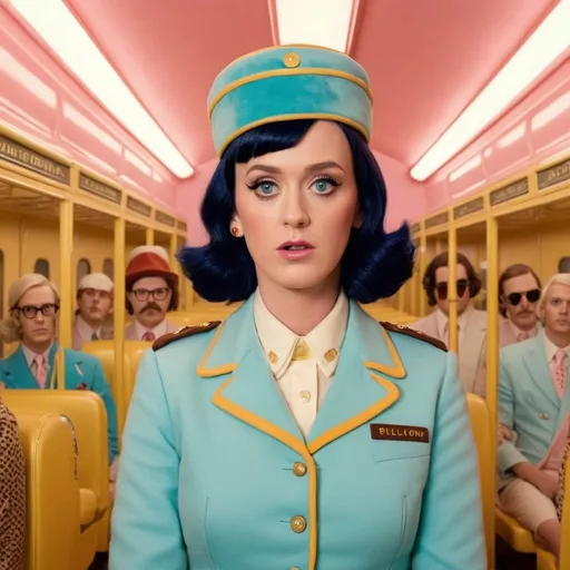 Prompt: Katy Perry  as a Wes Anderson movie 