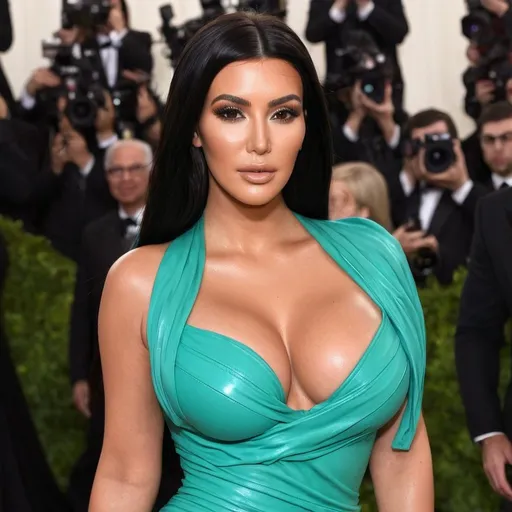 Prompt: Kim Kardashian as Ariel wearing Versace 