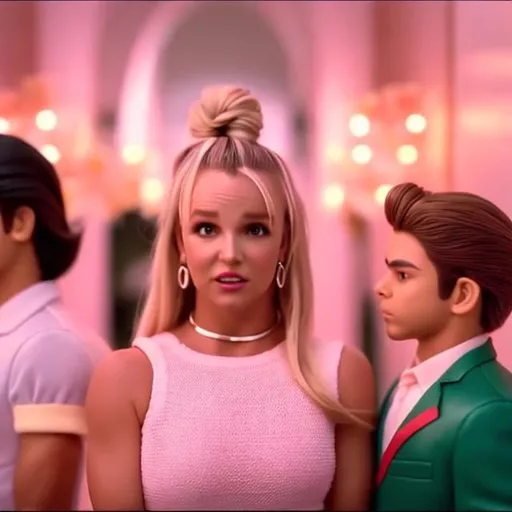 Prompt: Hyper realistic “Baby One More Time” music video by Britney Spears directed by Wes Anderson in 64k 