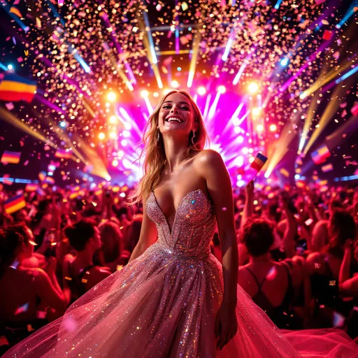 Prompt: Erika Vikman at Eurovision 