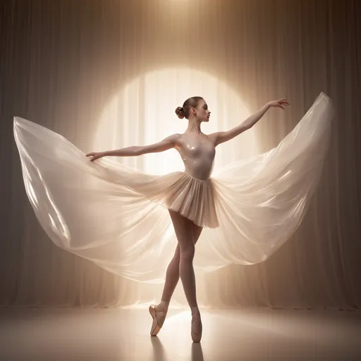 Prompt: Latex Chanel dress with ballerina 